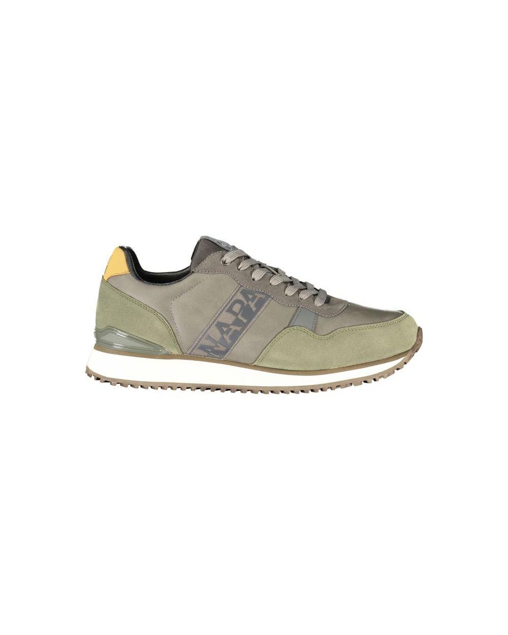 Napapijri Gray Grey Polyester Men's Sneaker for men