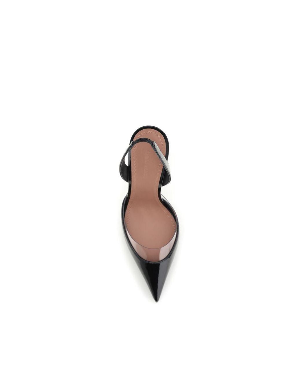 AMINA MUADDI Black Calf Leather Bos Taurus High Heel Pumps