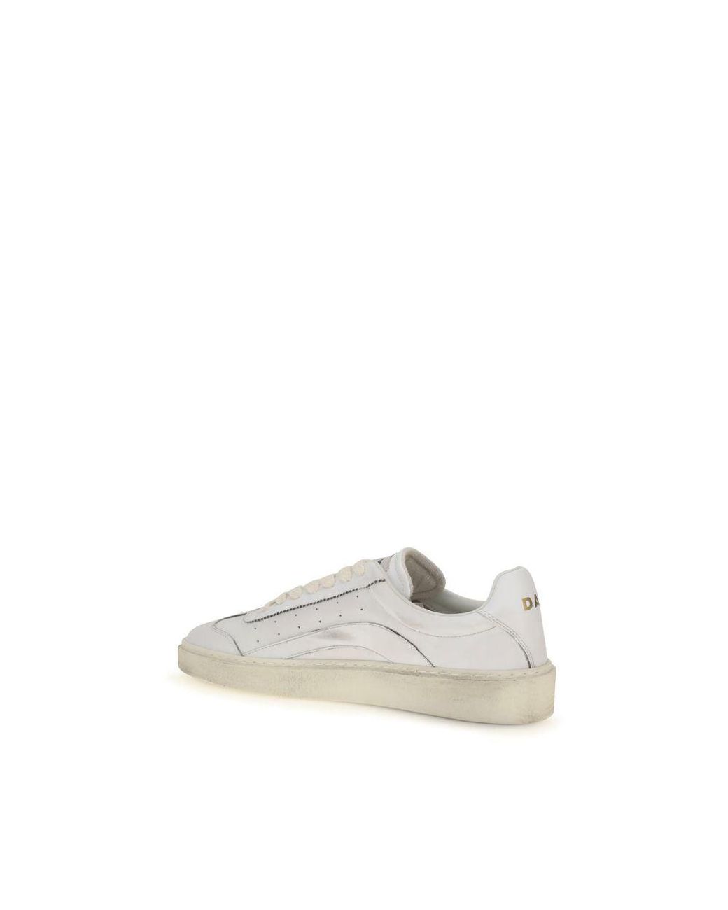 DSquared² White Calf Leather Bos Taurus Low Top Sneakers for men