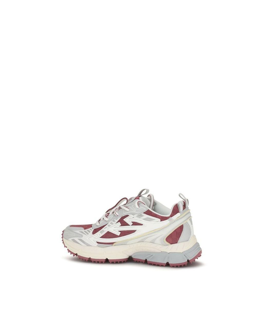 Off-White c/o Virgil Abloh Pink White Fabric Athletic Sneakers - Eu36/us6