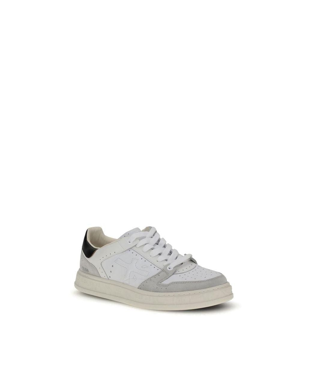 Premiata White Calf Leather Bos Taurus Low Top Sneakers for men