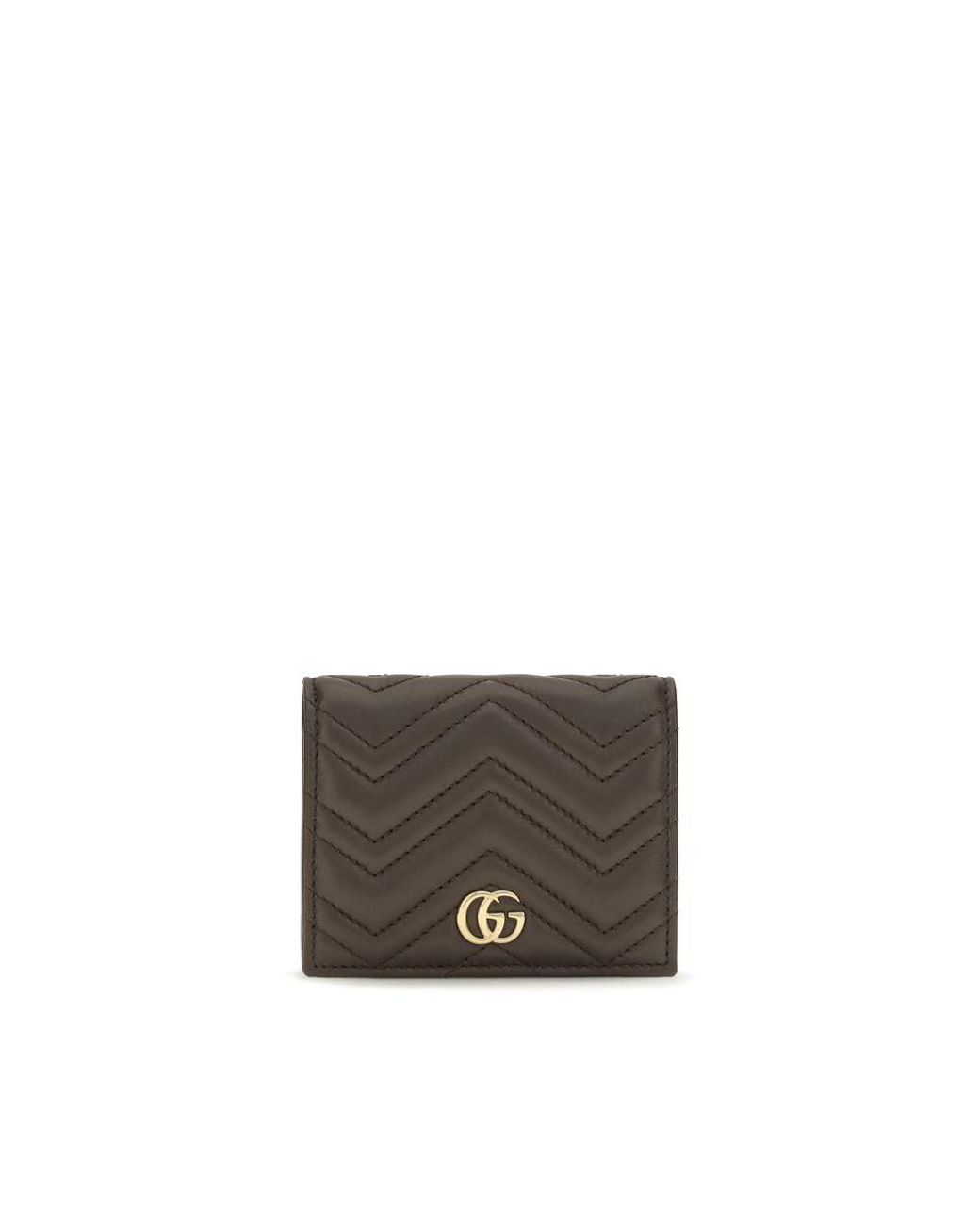 Gucci Gray Brown Calf Leather Bos Taurus Wallet