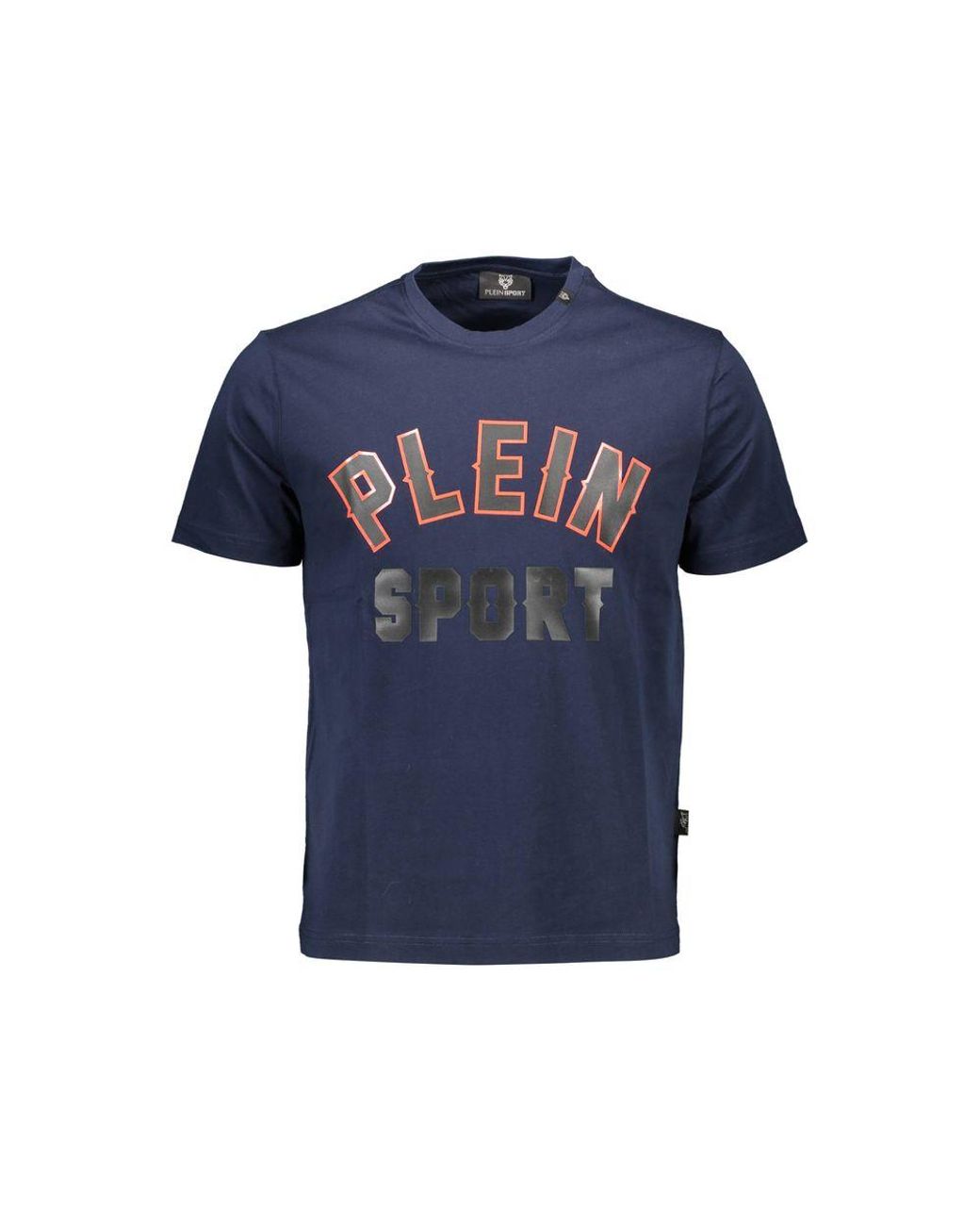 Philipp Plein Blue Cotton T-Shirt for men