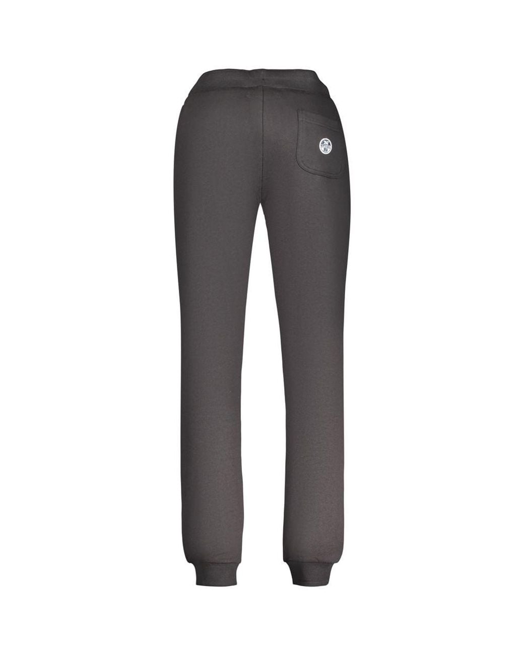 North Sails Gray Black Cotton Men's Trousers for men