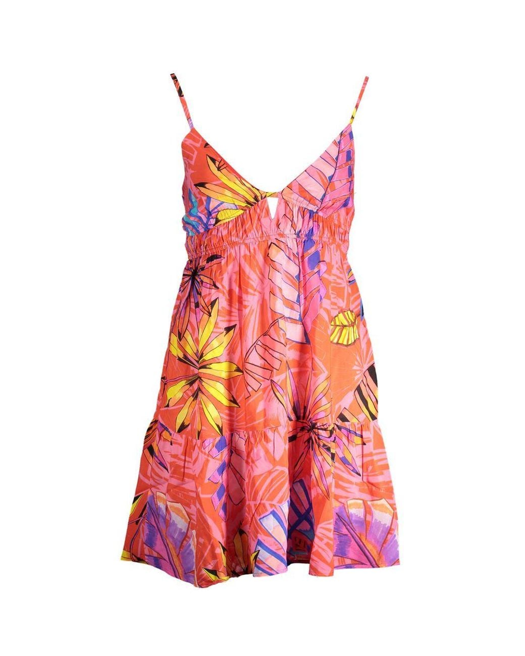 Desigual Yellow Rosso Polyester Dress for men