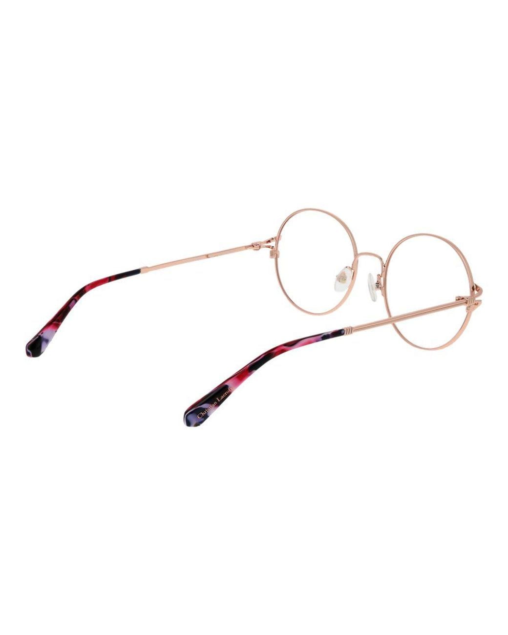 Christian Lacroix Metallic Beige Metal Glasses (frames)