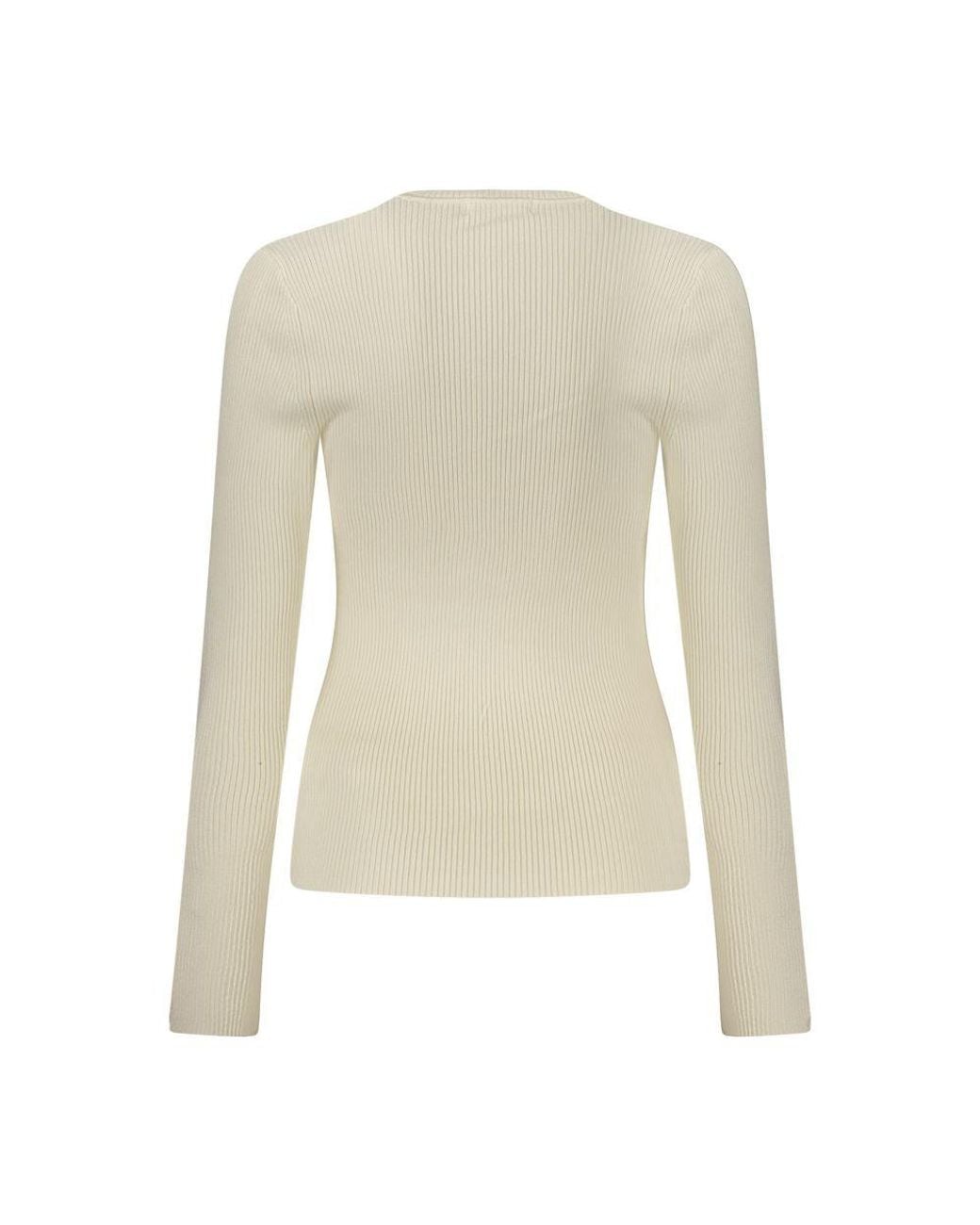 Guess Natural Bianco Viscose Sweater