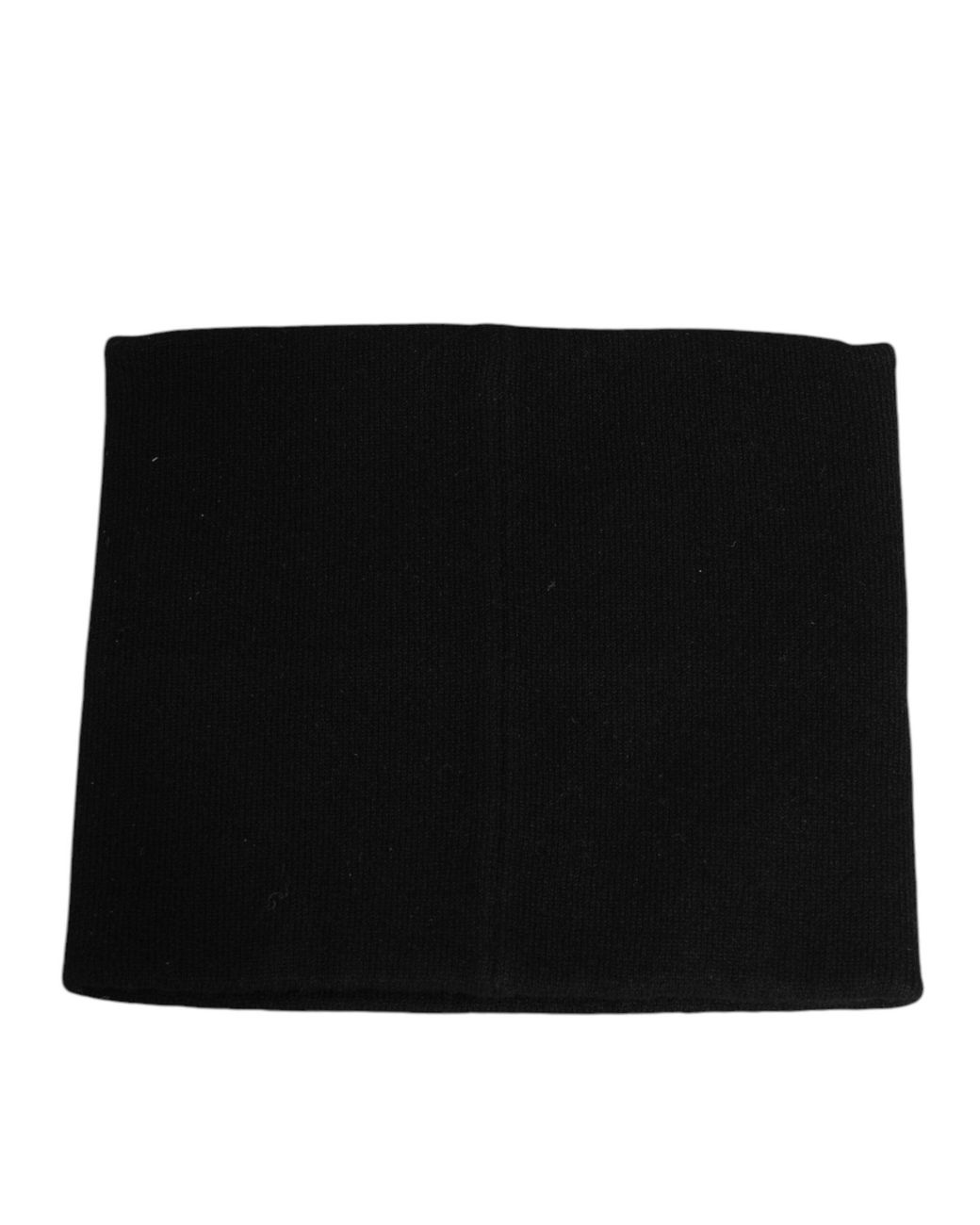 Dolce & Gabbana Black D&G Logo Cashmere Knitted Scarf for men