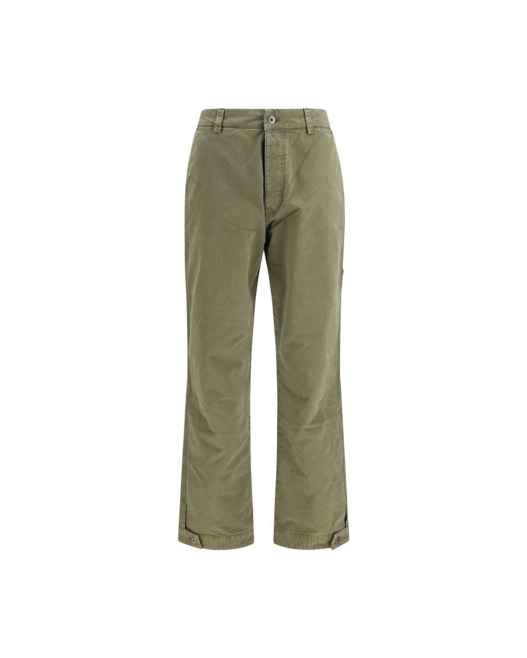 Off-White c/o Virgil Abloh Green Bicolor Cotton Casual Pants - It46 | S for men