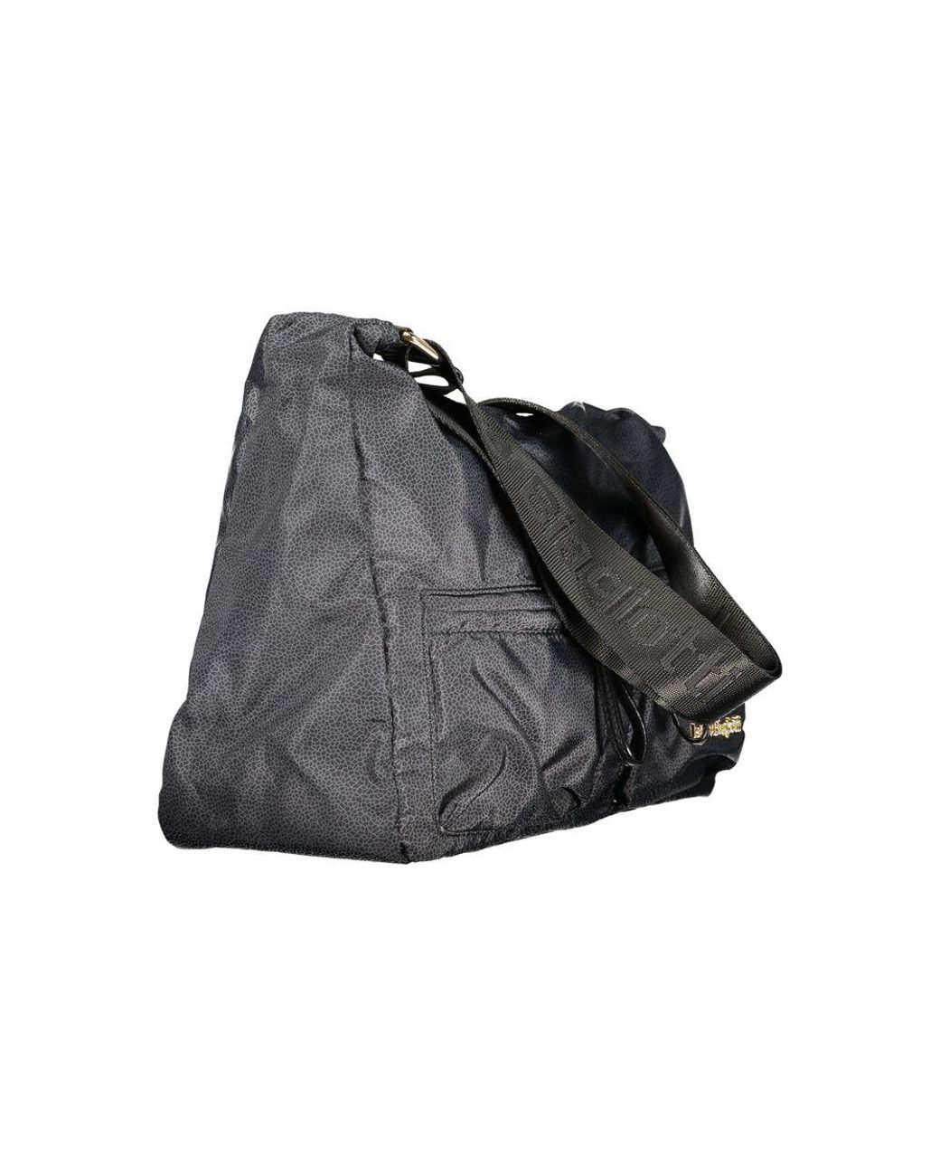 Laura Biagiotti Gray Black Polyester Handbag