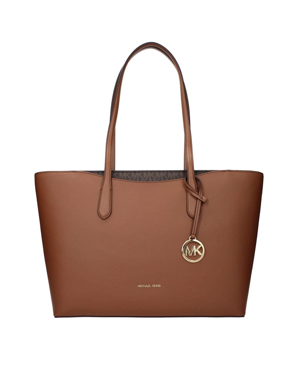 Michael Kors Brown Fabric Shoulder Bag