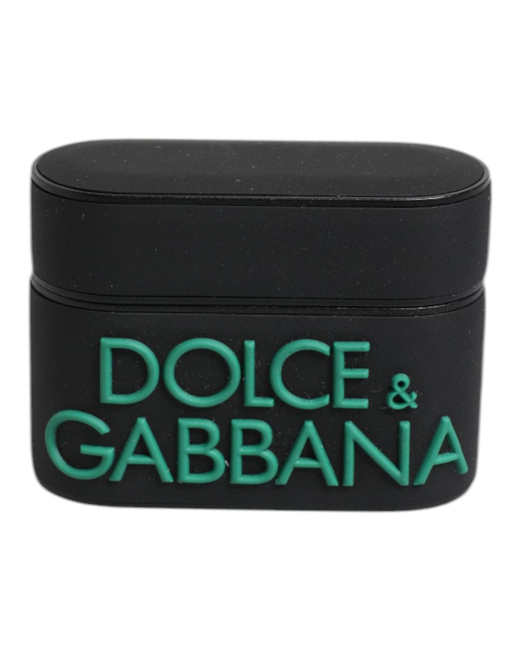 Dolce & Gabbana Green Silicone Embossed Logo Airpods Case for men