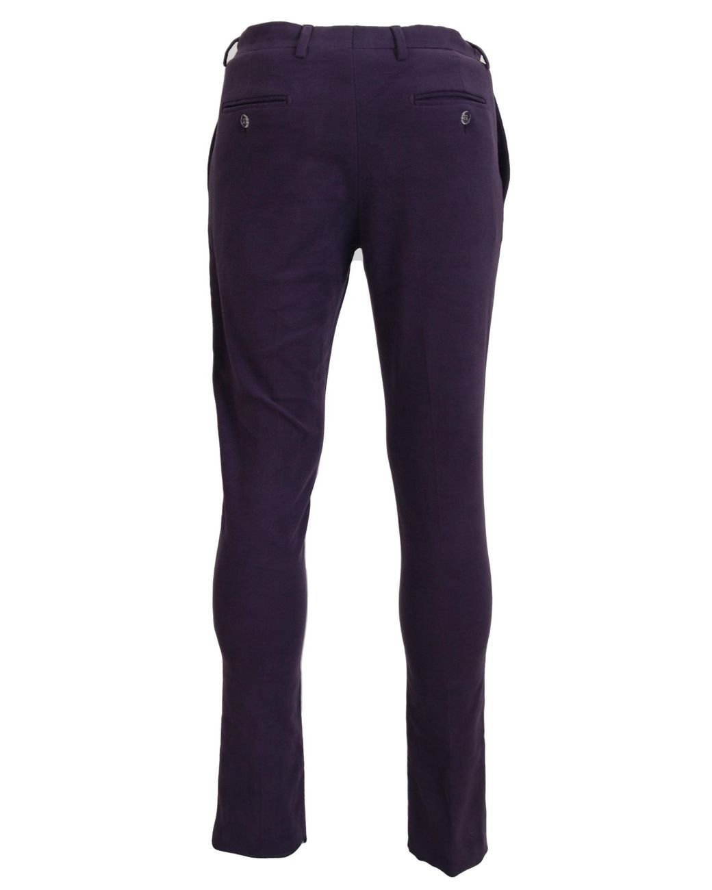 Bencivenga Blue Purple Pure Cotton Tapered Mens Pants for men