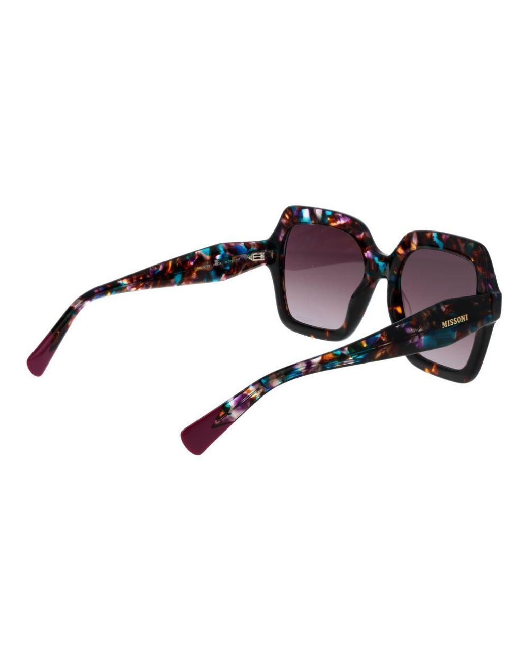 Missoni Brown Multicolor Acetate Sunglasses