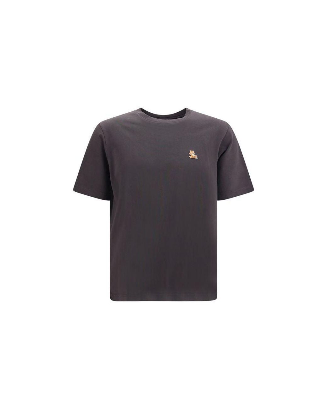 Maison Kitsuné Blue Gray Organic Cotton T for men