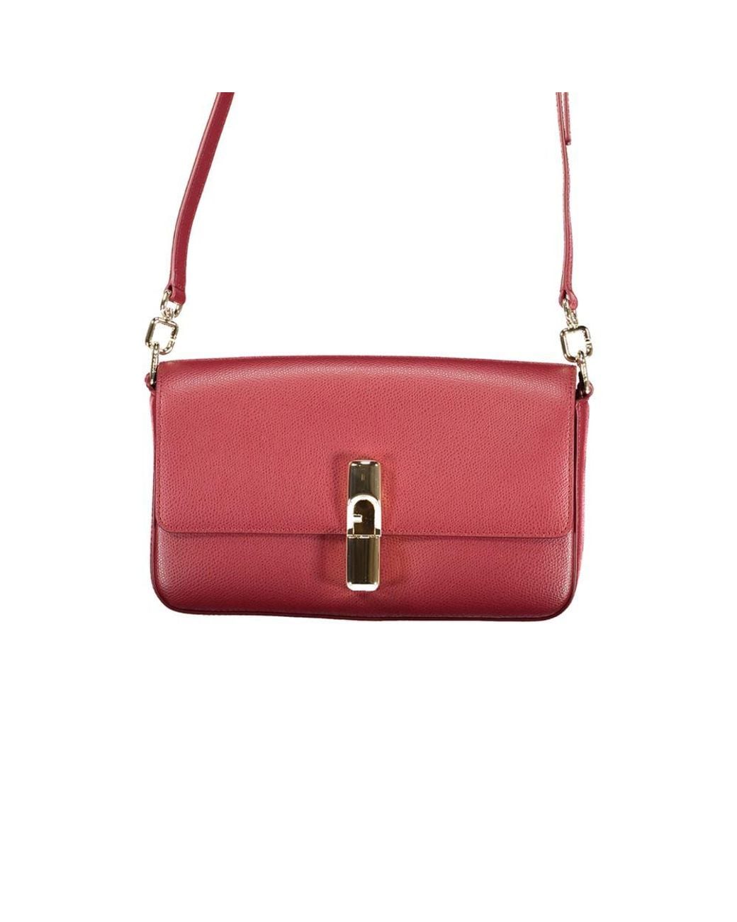 Furla Red Leather Handbag