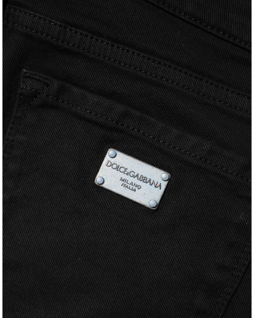 Dolce & Gabbana Black Slim Fit Jeans