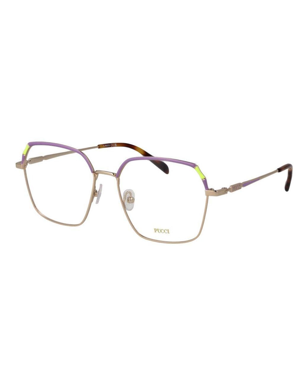 Emilio Pucci Metallic Metal Glasses (Frames)