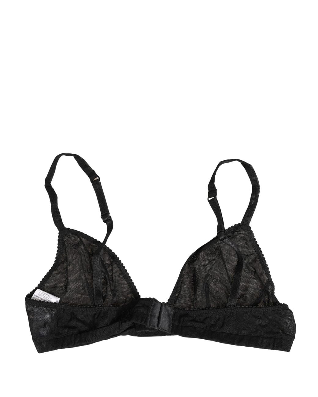 Dolce & Gabbana Black Nylon Stretch Soft Cup Brassiere Underwear Elastane Clothing