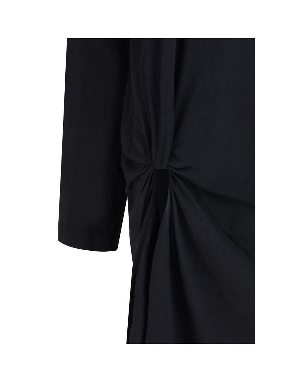 Balenciaga Blue Black Cotton Casual Dress