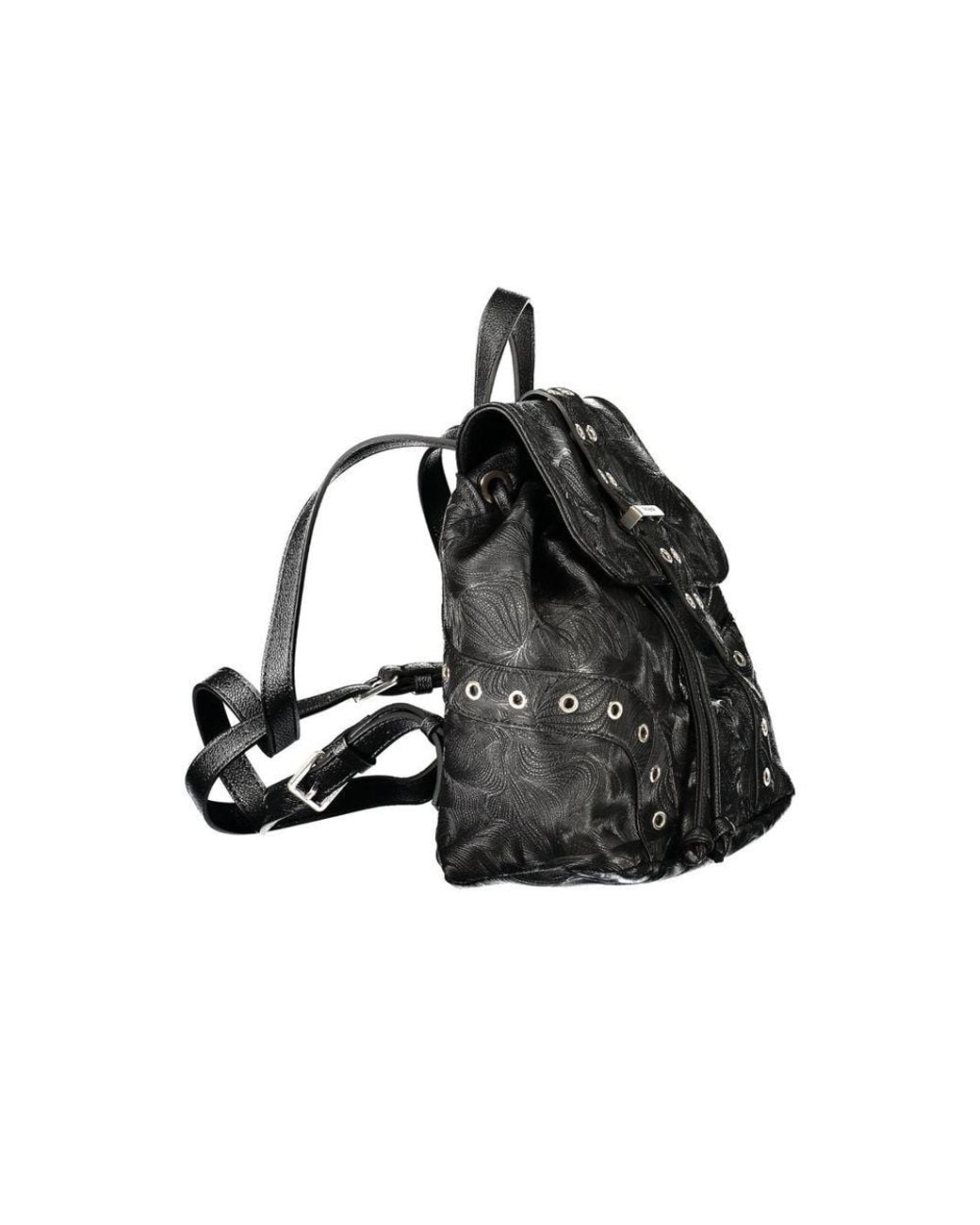 Desigual Black Polyurethane Backpack