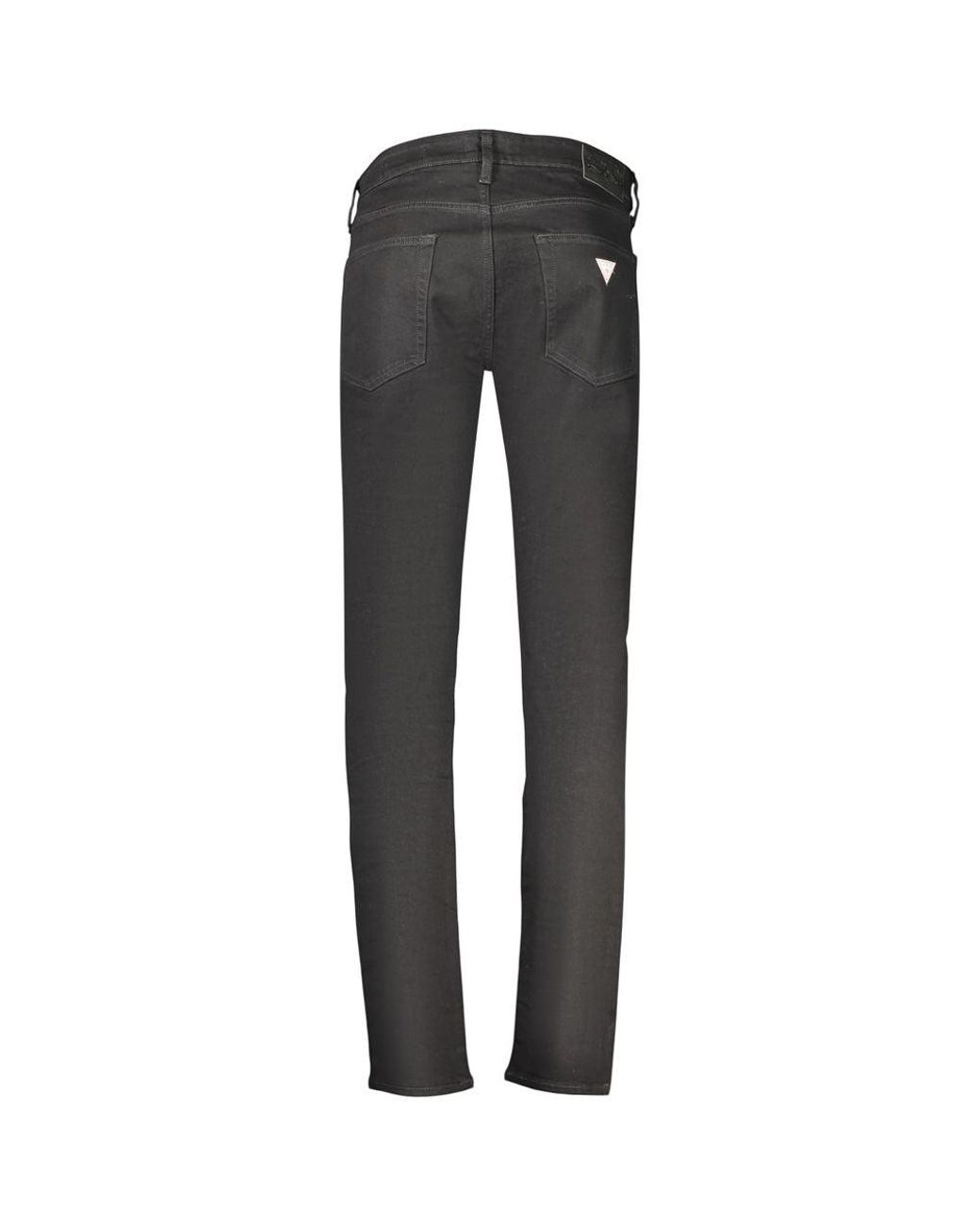Guess Gray Nero Cotton Men's Jean for men