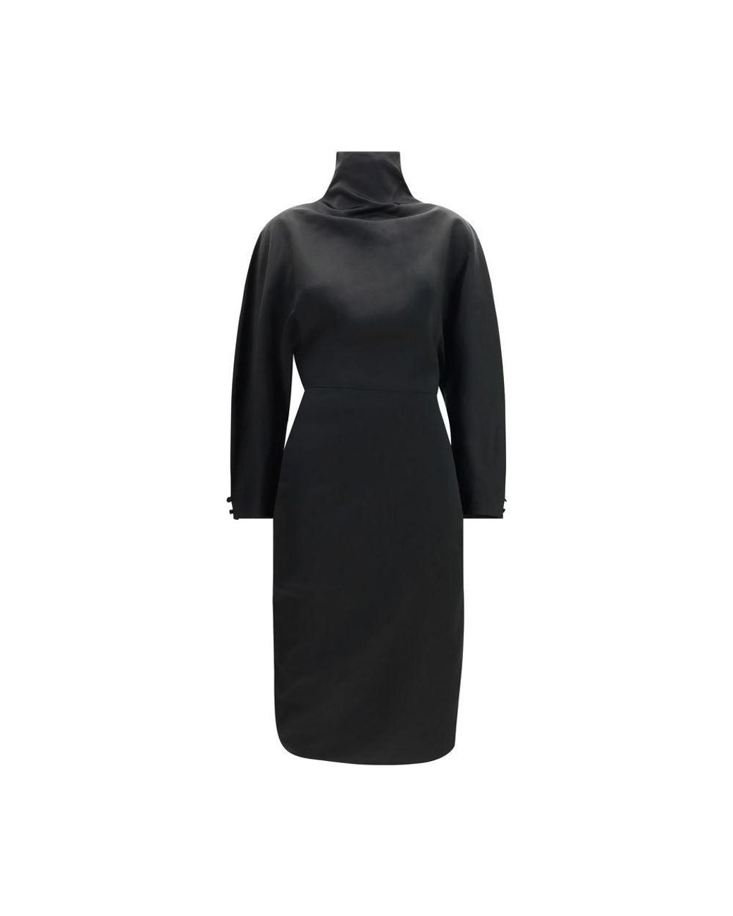 Khaite Black Acetate Cocktail Dress