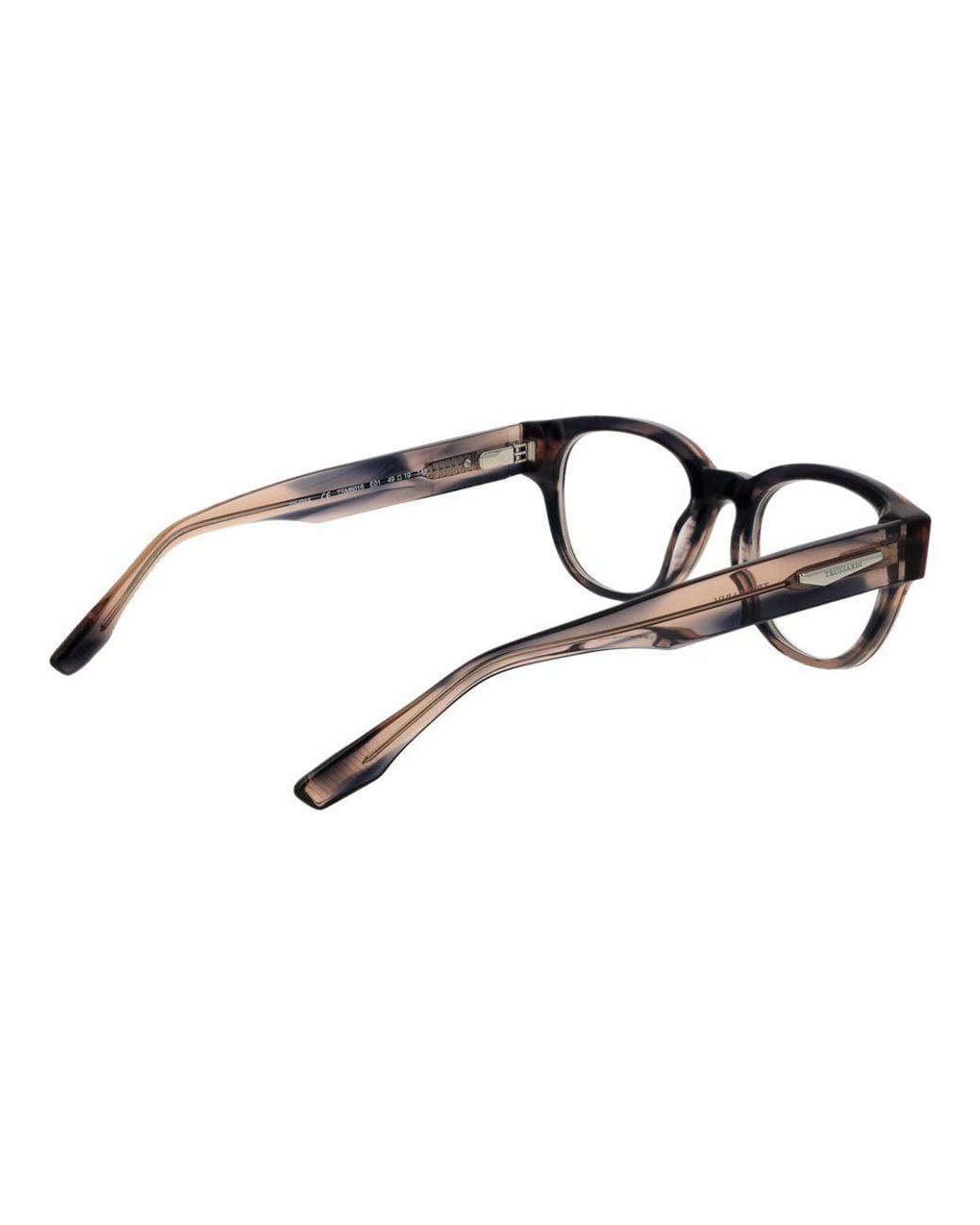Trussardi Black Gray Acetate Glasses (frames) for men