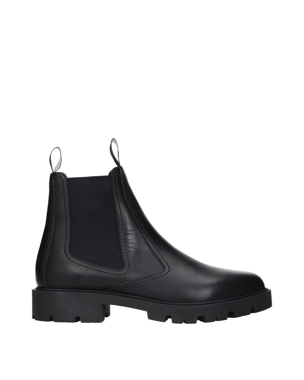 Céline Black Leather Ankle Boots for men