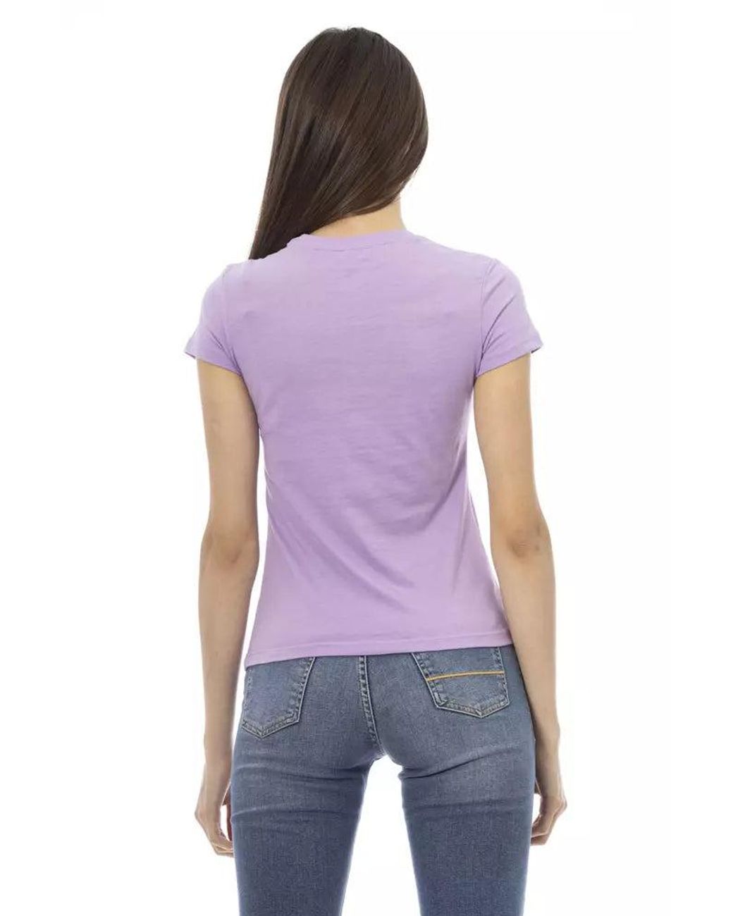 TRUSSARDI ACTION Purple Cotton T