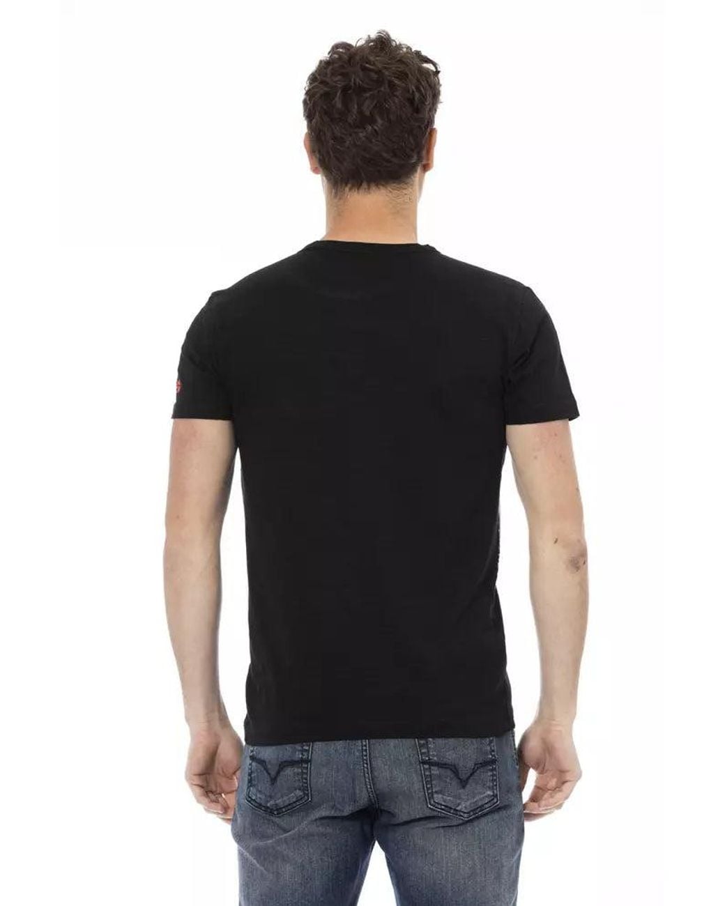 TRUSSARDI ACTION Black Cotton Men T for men