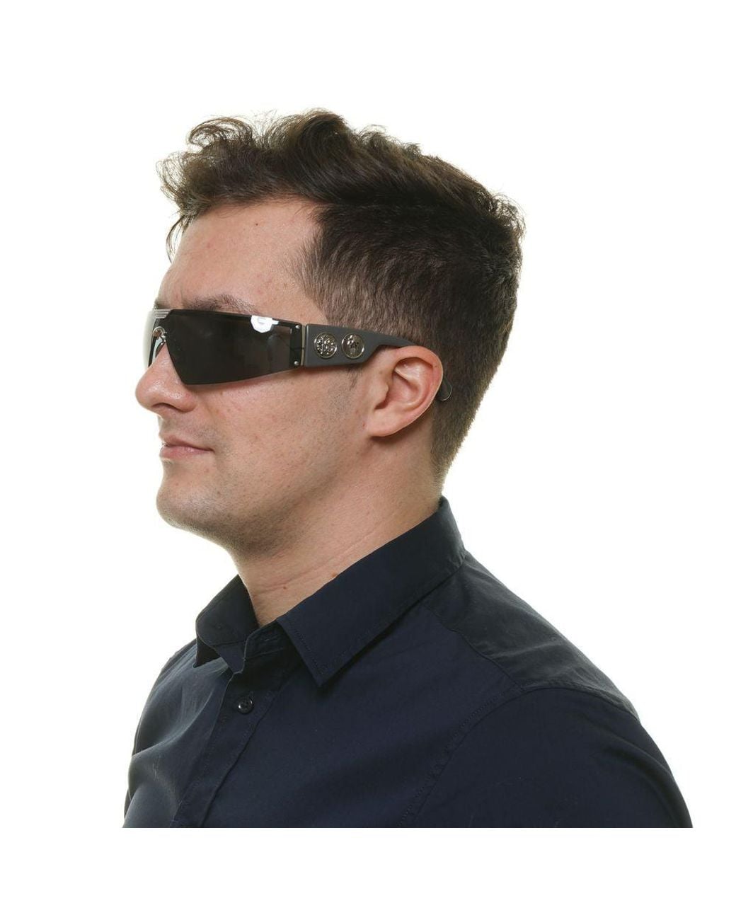 Roberto Cavalli Gray Metal & Plastic Sunglasses for men