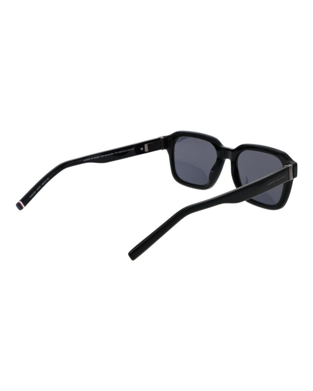 Tommy Hilfiger Black Acetate Sunglasses for men