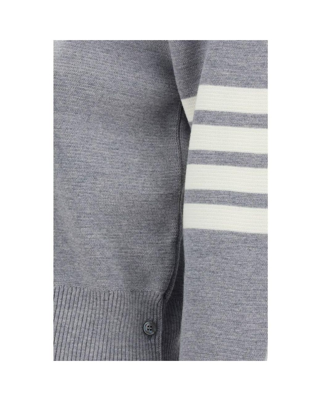 Thom Browne Gray Wool Oves Aries Sweatshirt