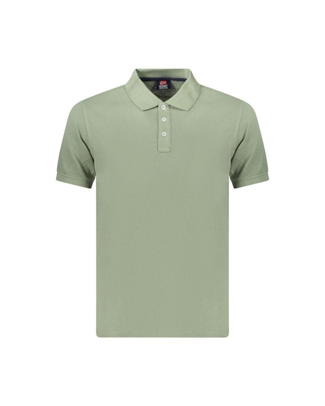 Norway 1963 Green Cotton Men's Polo for men