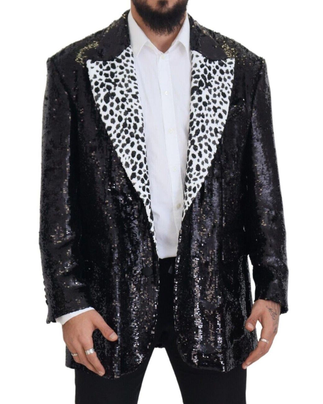 Dolce & Gabbana Black Elegant Single Breasted Blazer for men
