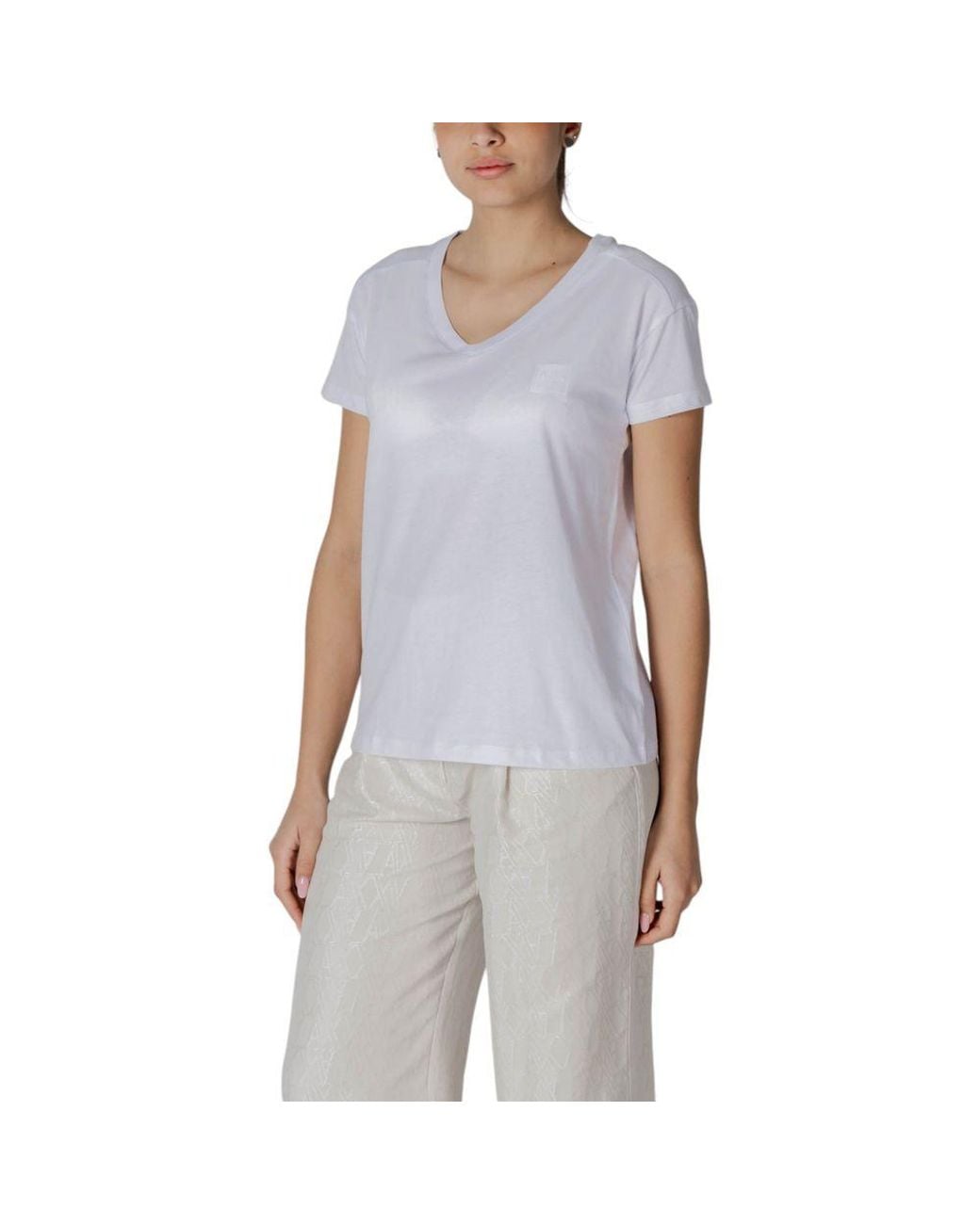 ARMANI EXCHANGE Blue Cotton T-Shirt