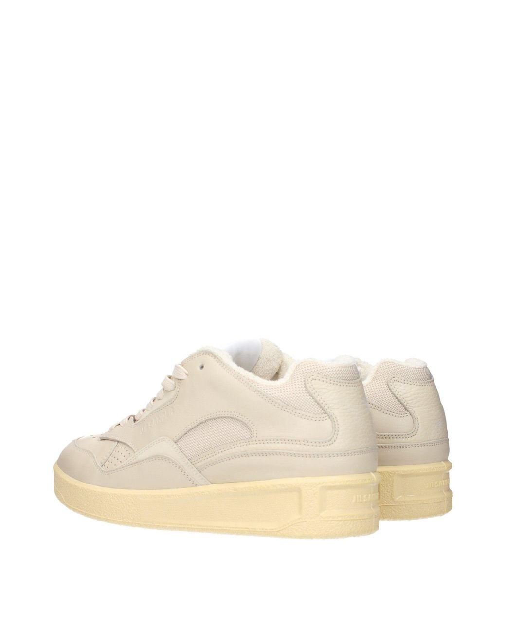 Jil Sander Natural Leather Low Top Sneakers for men
