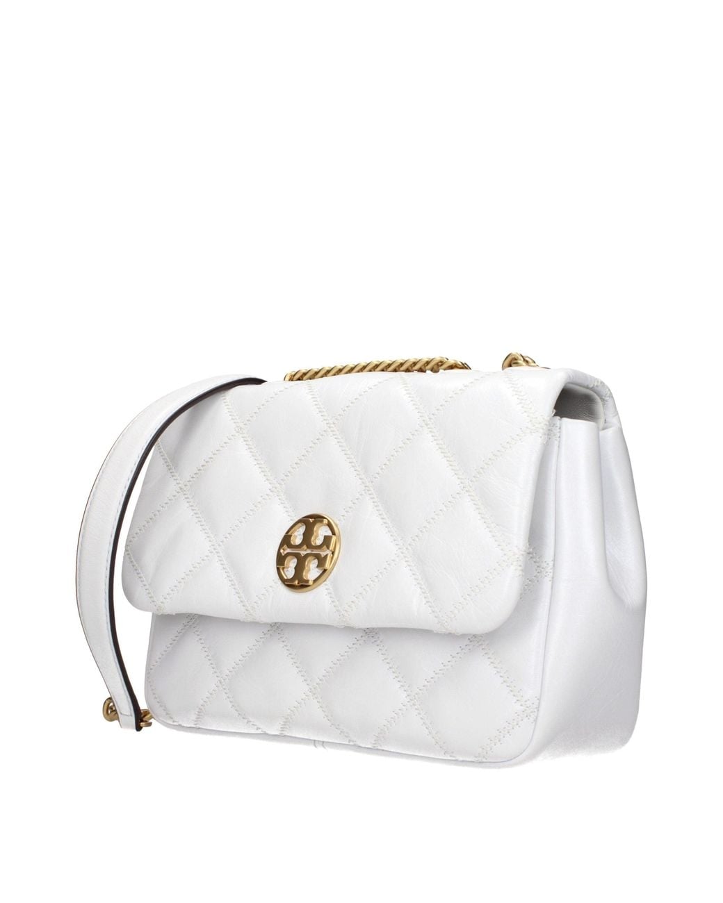 Tory Burch White Leather Shoulder Bag
