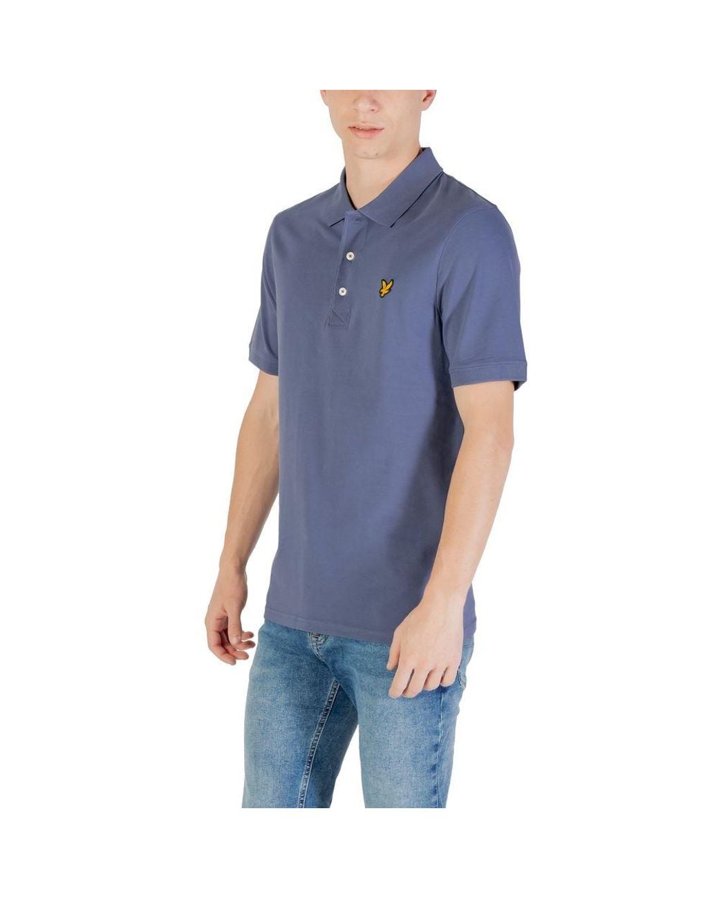 Lyle & Scott Blue Cotton Polo Shirt for men