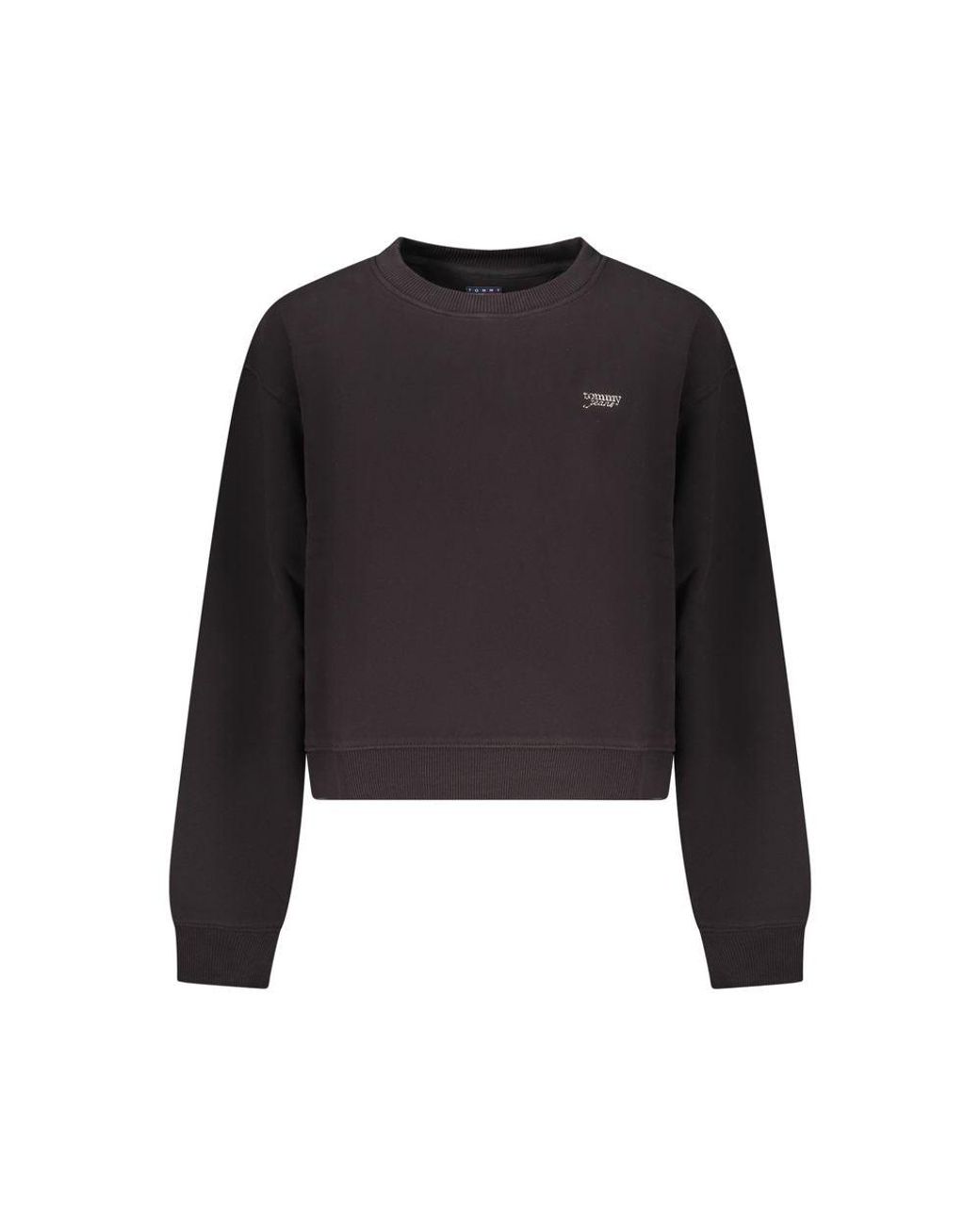 Tommy Hilfiger Black Cotton Sweatshirt