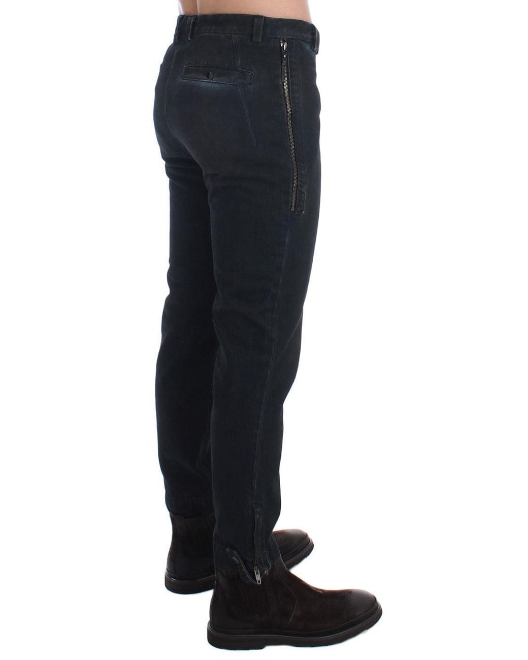 CoSTUME NATIONAL Black Cotton Slim Denim Jeans Blue Sig17918 for men