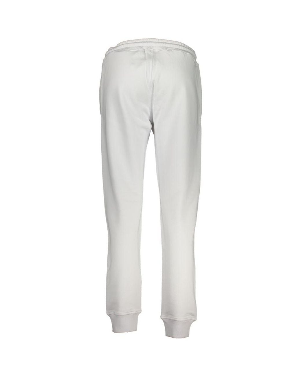K-Way Gray White Cotton Pant - Xs