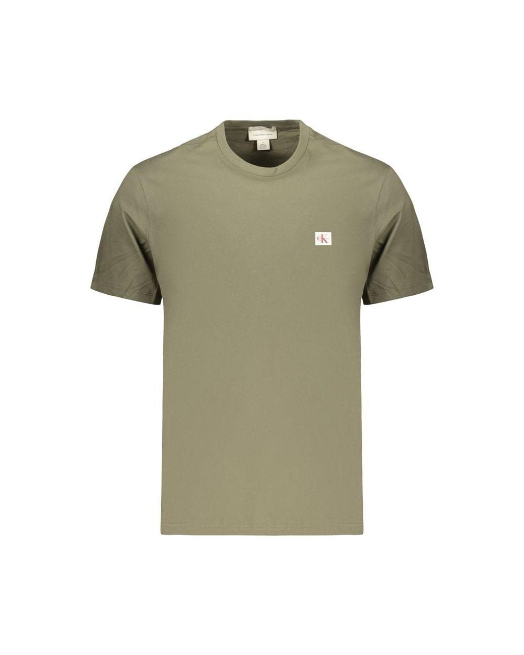 Calvin Klein Green Cotton Men's T for men