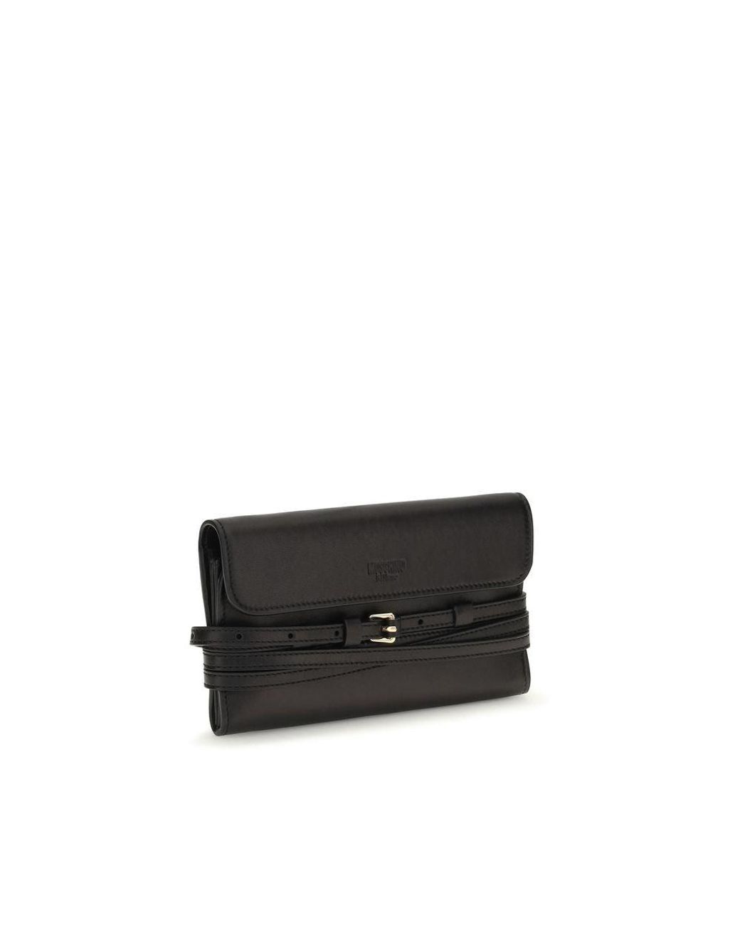Moschino Black Goatskin Wallet