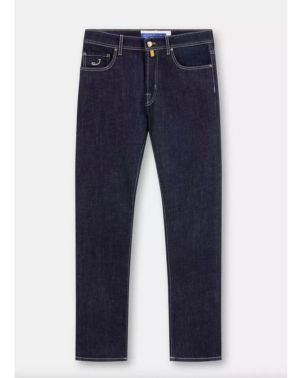 Jacob Cohen Blue Italian Crafted Bandana Detail Jeans for men