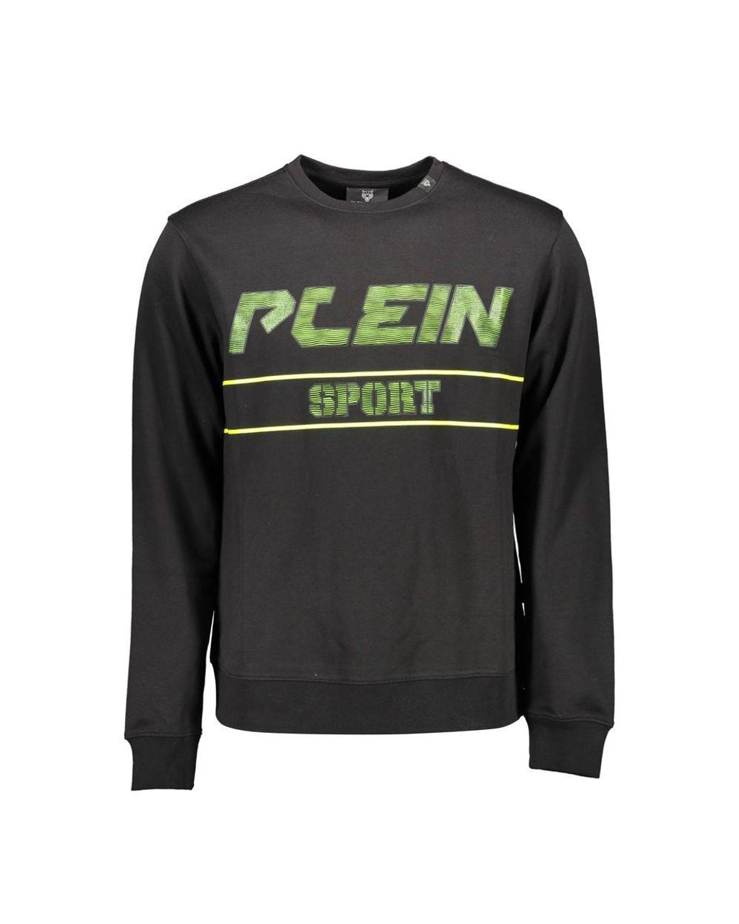 Philipp Plein Green Sleek Long-Sleeve Sweatshirt With Contrast Details for men
