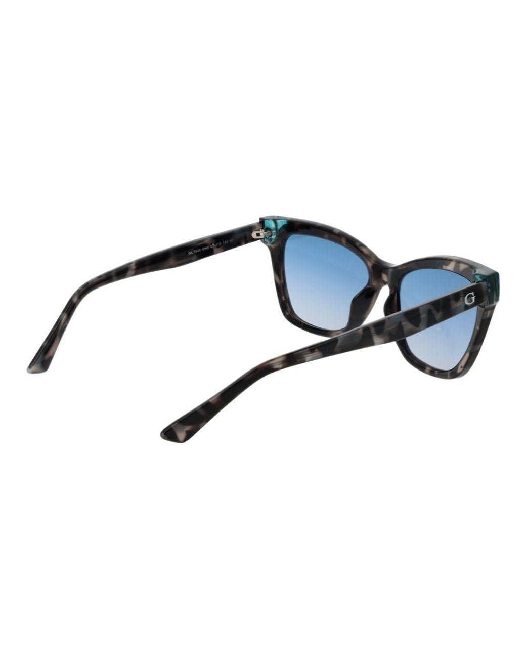 Guess Blue Multicolor Stainless Steel Sunglasses