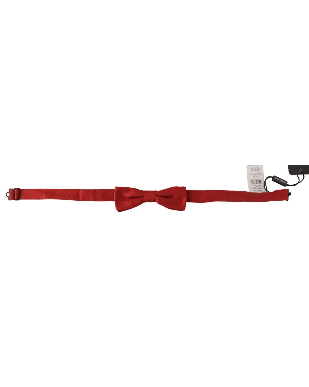 Dolce & Gabbana Red 100% Silk Adjustable Neck Papillon Tie for men