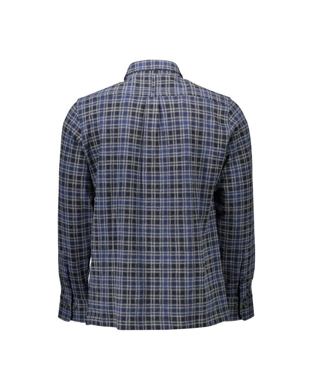 Gant Blue Cotton Shirt for men